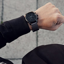Chrono 40MM Black Sage Grey Leather