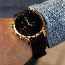 Chrono Gold Black Leather