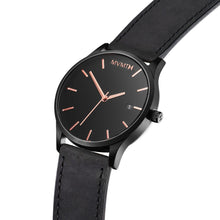 Classic Black Rose Leather