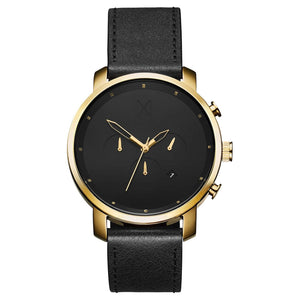 Chrono Gold Black Leather