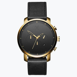 Chrono Gold Black Leather