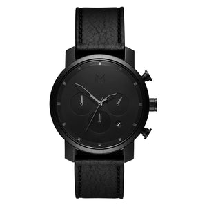 Chrono 40MM Black Leather