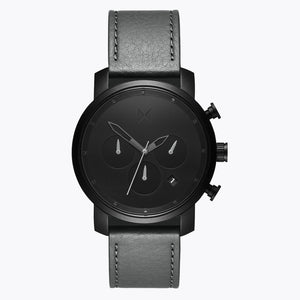 Chrono 40MM Black Sage Grey Leather
