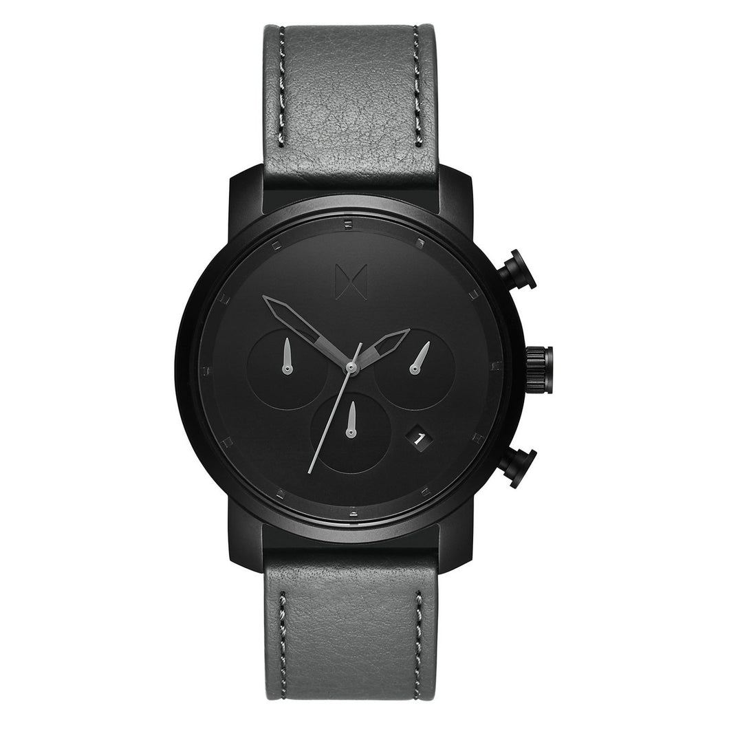 Chrono 40MM Black Sage Grey Leather