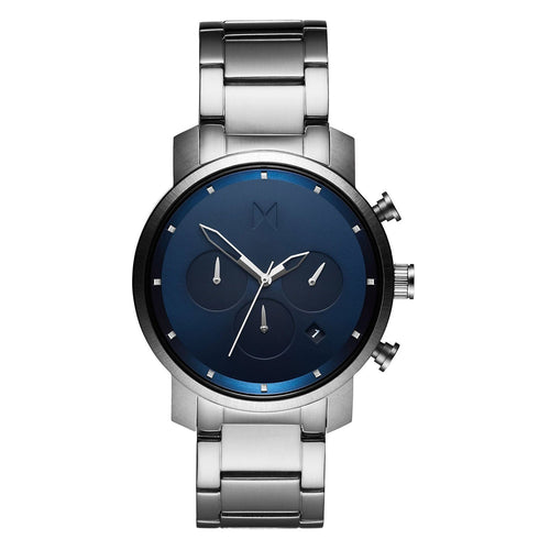 Chrono 40MM Navy Silver