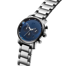 Chrono 40MM Navy Silver