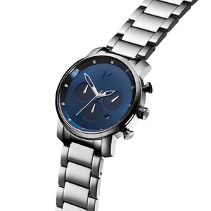 Chrono 40MM Navy Silver