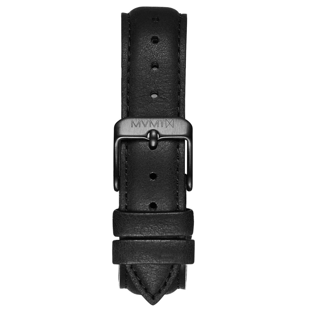 Boulevard - 18mm Matte Black Leather