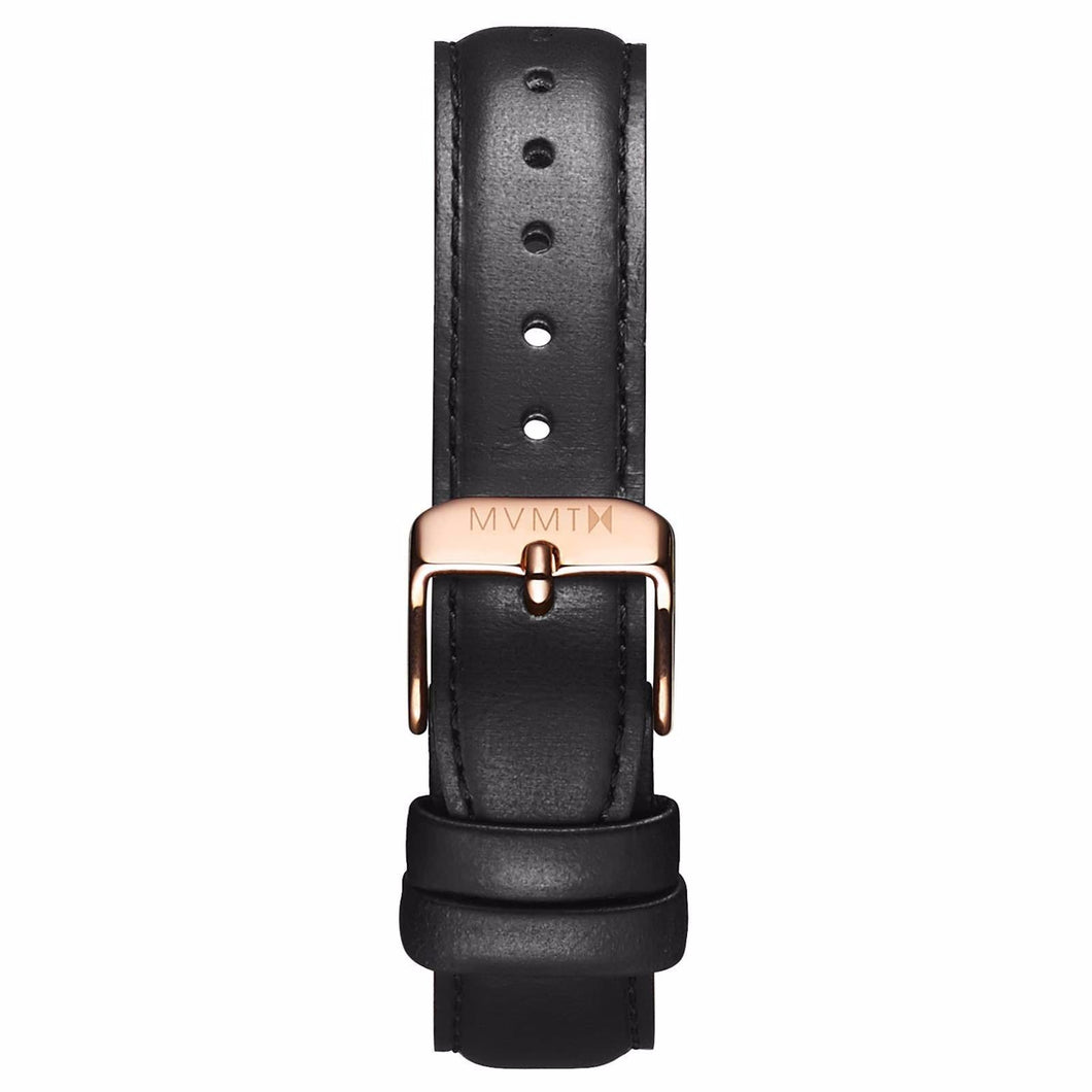 Womens - 18mm Black Leather