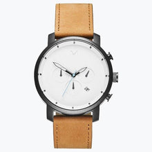 Chrono White Black Tan