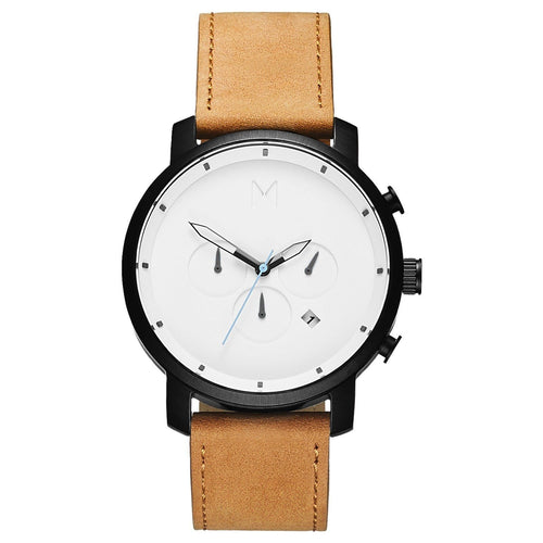 Chrono White Black Tan