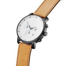 Chrono White Black Tan