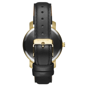 Gold/Black Leather