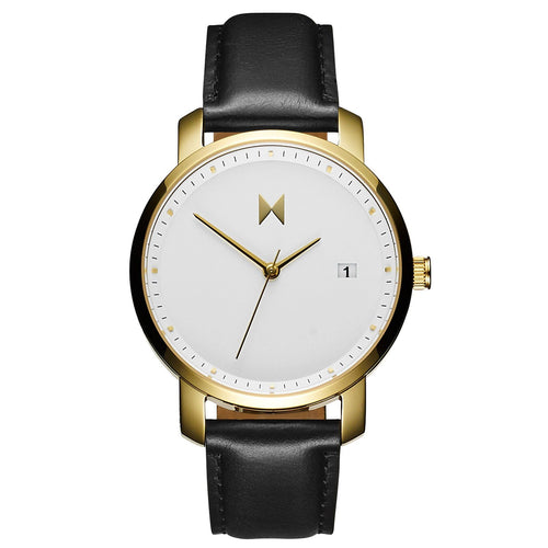 Gold/Black Leather