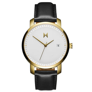 Gold/Black Leather