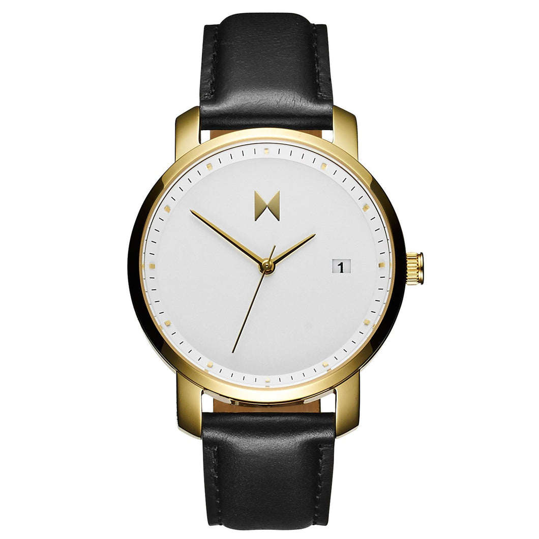 Gold/Black Leather