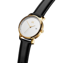 Gold/Black Leather